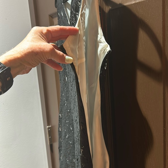 Pure Alfred Sung Black Lace Midi Dress. - Picture 2 of 5